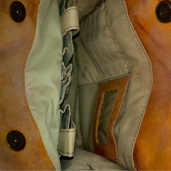 Frye Leather Backpack Purse. There is a flaw, seen in the last photo. - Picture 2 of 9